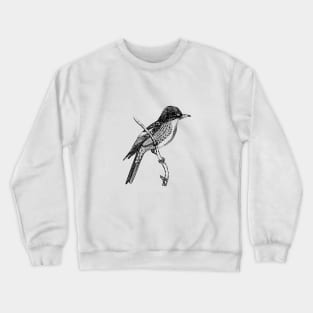 Minimal Bird Design Crewneck Sweatshirt